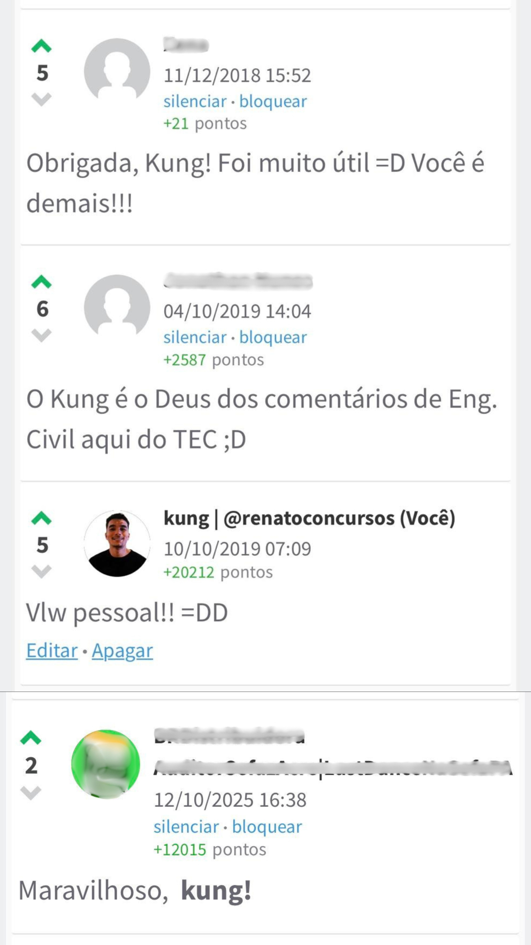 Comentários sobre explicações em Engenharia Civil